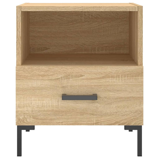 Nachtkastjes 2 st 40x35x47,5 cm bewerkt hout sonoma eikenkleur MeubelReus