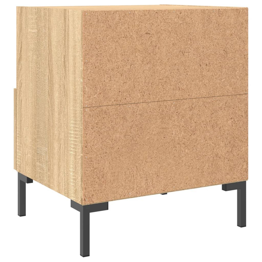 Nachtkastjes 2 st 40x35x47,5 cm bewerkt hout sonoma eikenkleur MeubelReus