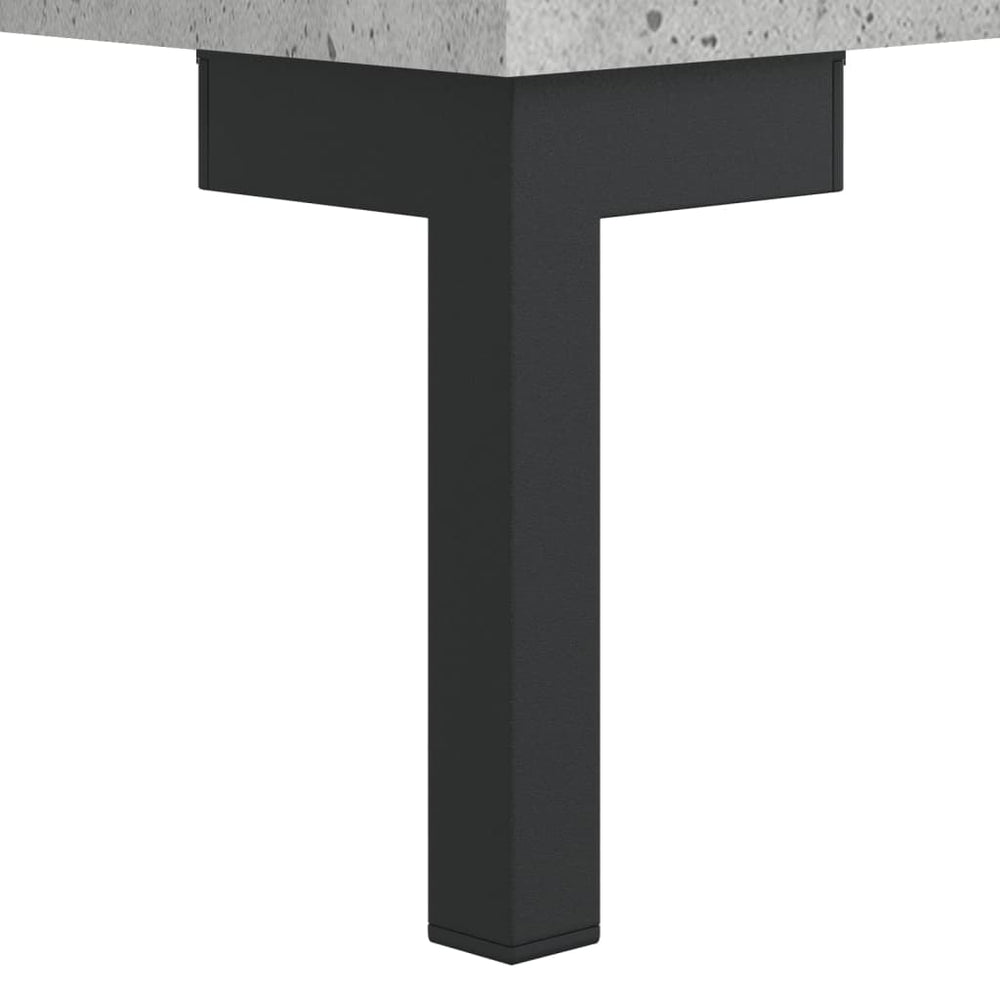 Nachtkastje 40x35x47,5 cm bewerkt hout betongrijs MeubelReus