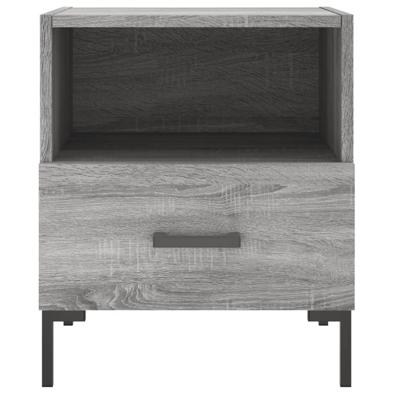 Nachtkastjes 2 st 40x35x47,5 cm bewerkt hout grijs sonoma eiken MeubelReus
