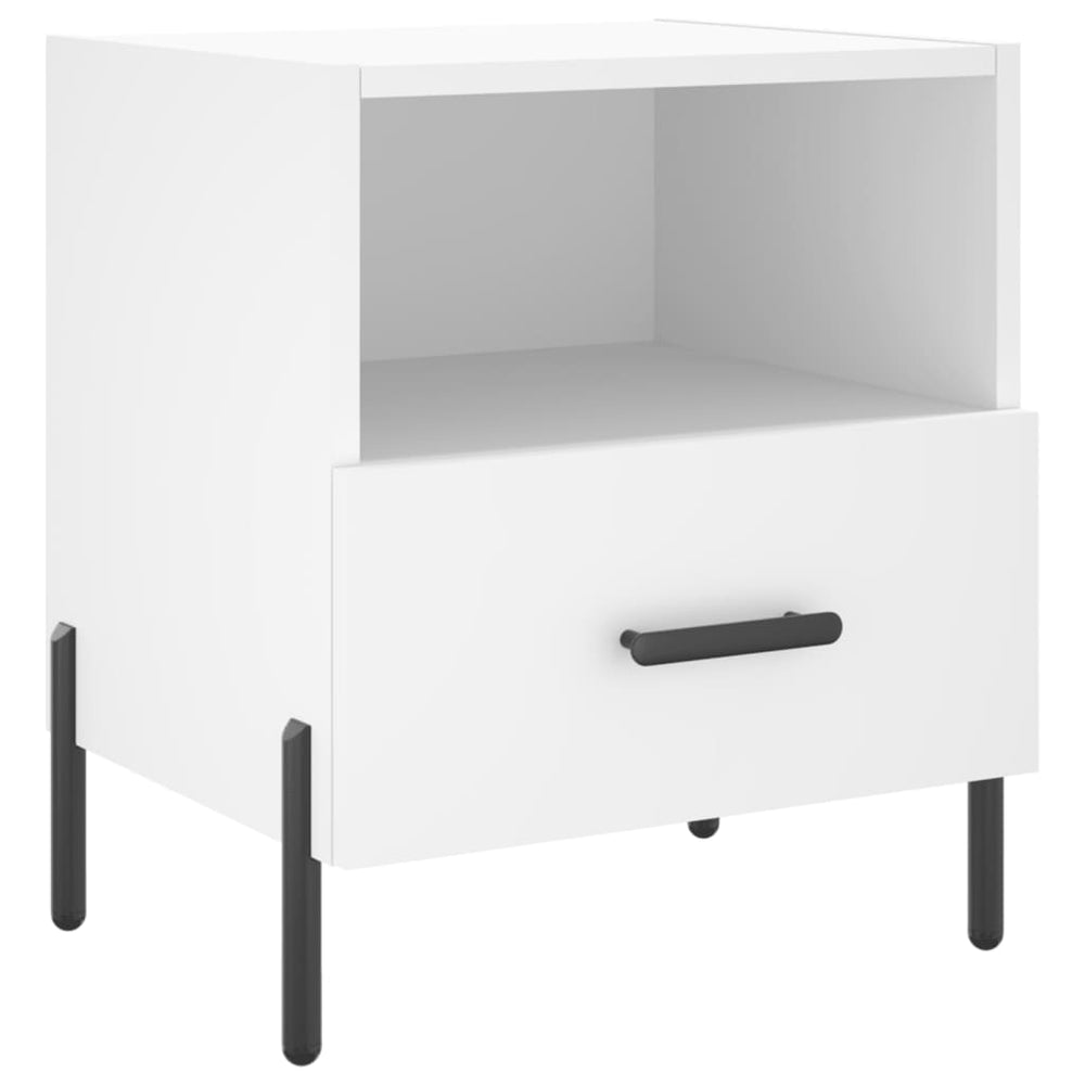Nachtkastjes 2 st 40x35x47,5 cm bewerkt hout wit MeubelReus