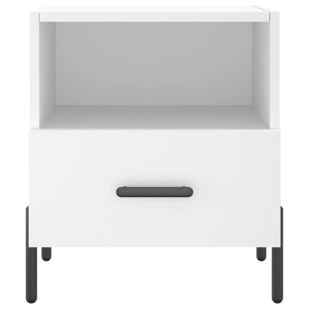 Nachtkastjes 2 st 40x35x47,5 cm bewerkt hout wit MeubelReus