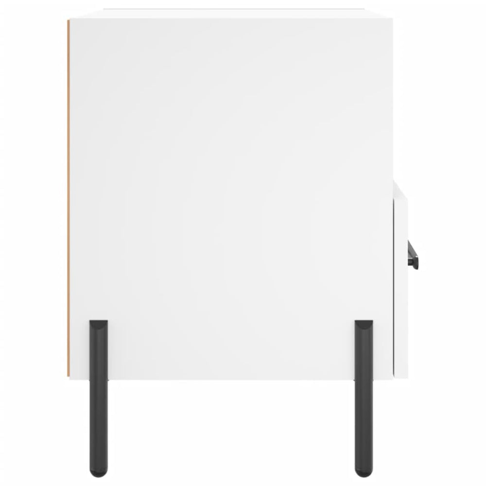 Nachtkastjes 2 st 40x35x47,5 cm bewerkt hout wit MeubelReus
