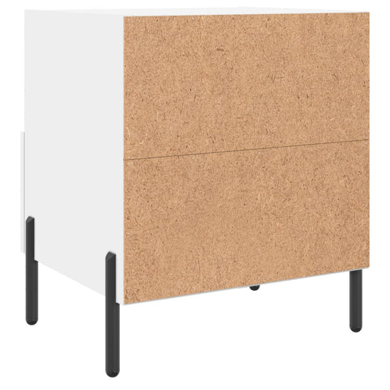 Nachtkastjes 2 st 40x35x47,5 cm bewerkt hout wit MeubelReus