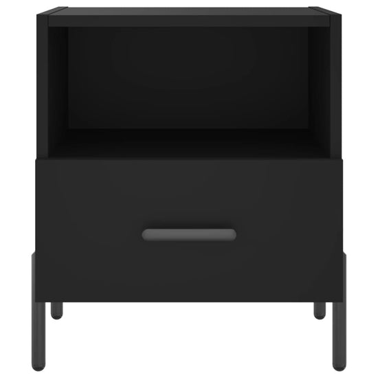 Nachtkastjes 2 st 40x35x47,5 cm bewerkt hout zwart MeubelReus