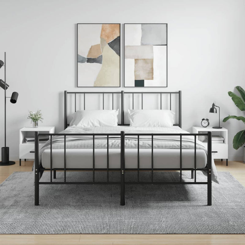 Nachtkastjes 2 st 40x35x47,5 cm bewerkt hout hoogglans wit MeubelReus