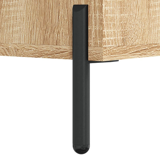 Nachtkastje 40x35x47,5 cm bewerkt hout sonoma eikenkleurig MeubelReus