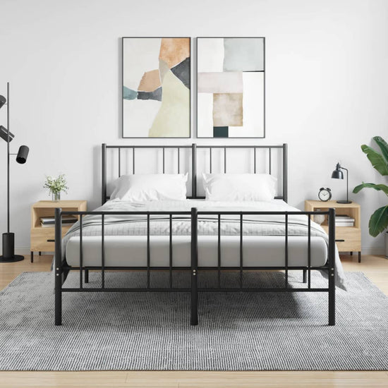 Nachtkastjes 2 st 40x35x47,5 cm bewerkt hout sonoma eikenkleur MeubelReus