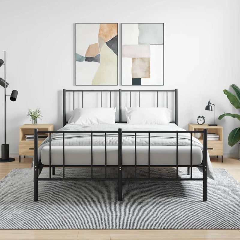 Nachtkastjes 2 st 40x35x47,5 cm bewerkt hout sonoma eikenkleur MeubelReus