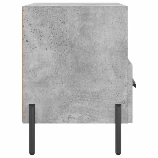 Nachtkastje 40x35x47,5 cm bewerkt hout betongrijs MeubelReus