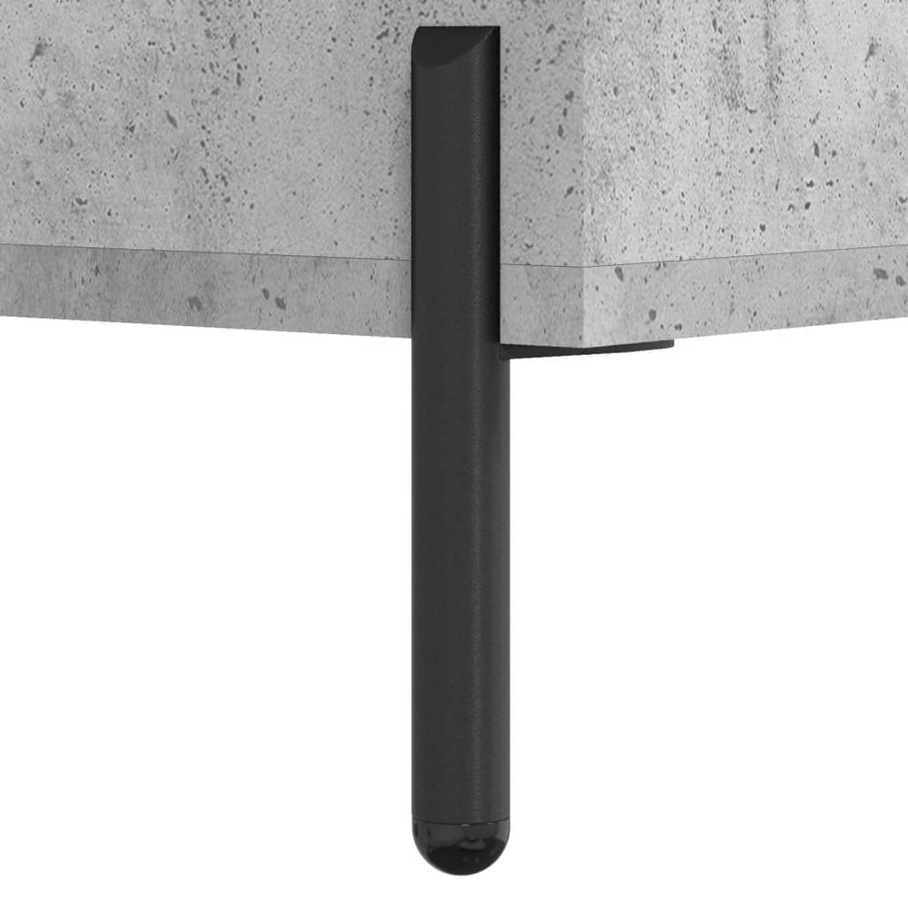 Nachtkastje 40x35x47,5 cm bewerkt hout betongrijs MeubelReus