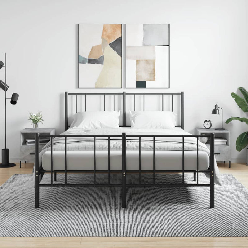 Nachtkastjes 2 st 40x35x47,5 cm bewerkt hout betongrijs MeubelReus