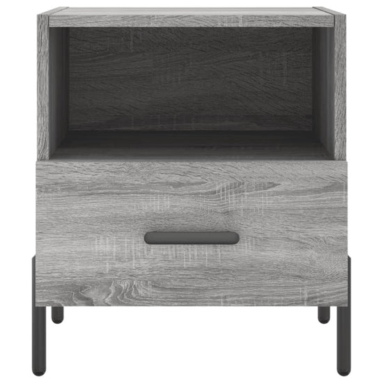 Nachtkastjes 2 st 40x35x47,5 cm bewerkt hout grijs sonoma eiken MeubelReus
