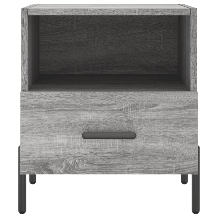 Nachtkastjes 2 st 40x35x47,5 cm bewerkt hout grijs sonoma eiken MeubelReus
