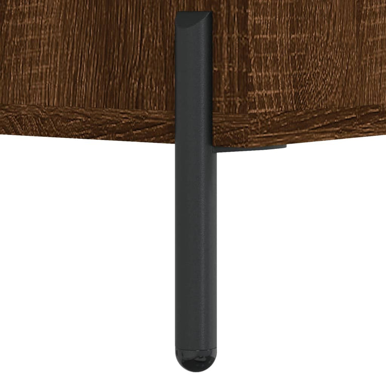 Nachtkastje 40x35x47,5 cm bewerkt hout bruin eikenkleur MeubelReus