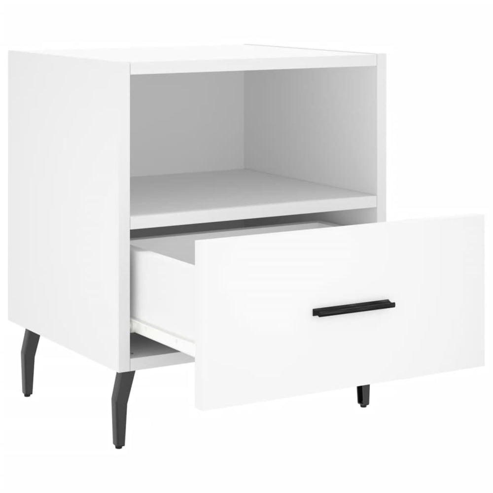 Nachtkastjes 2 st 40x35x47,5 cm bewerkt hout wit MeubelReus