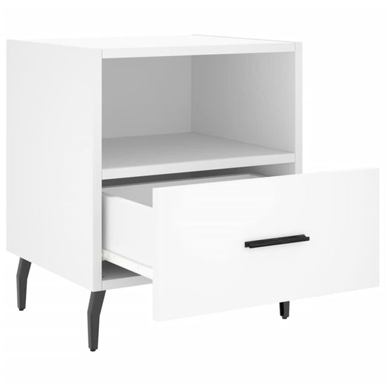 Nachtkastjes 2 st 40x35x47,5 cm bewerkt hout wit MeubelReus
