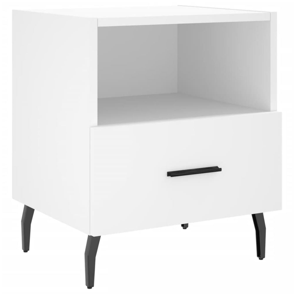 Nachtkastjes 2 st 40x35x47,5 cm bewerkt hout wit MeubelReus