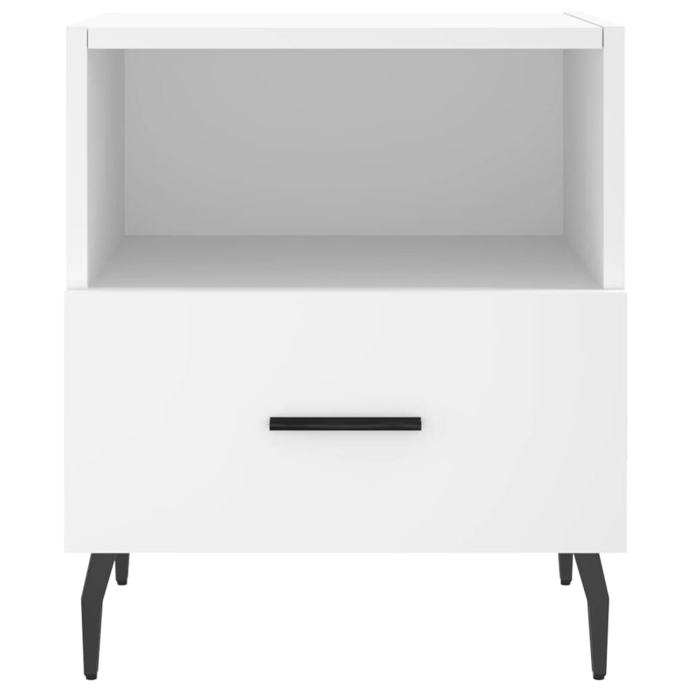 Nachtkastjes 2 st 40x35x47,5 cm bewerkt hout wit MeubelReus
