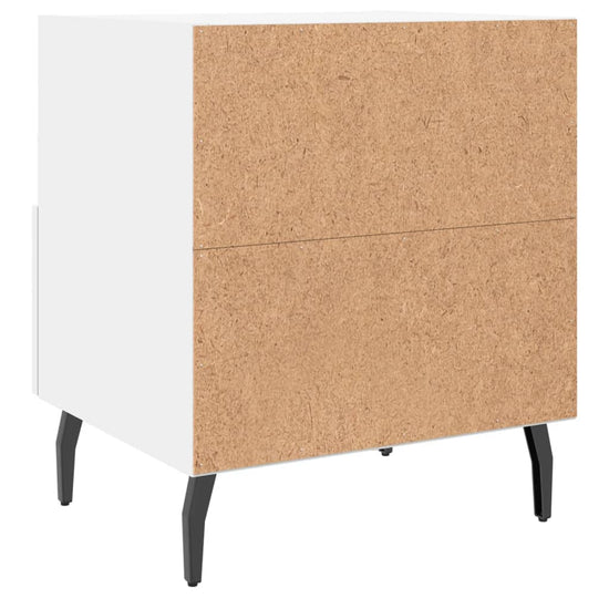 Nachtkastjes 2 st 40x35x47,5 cm bewerkt hout wit MeubelReus