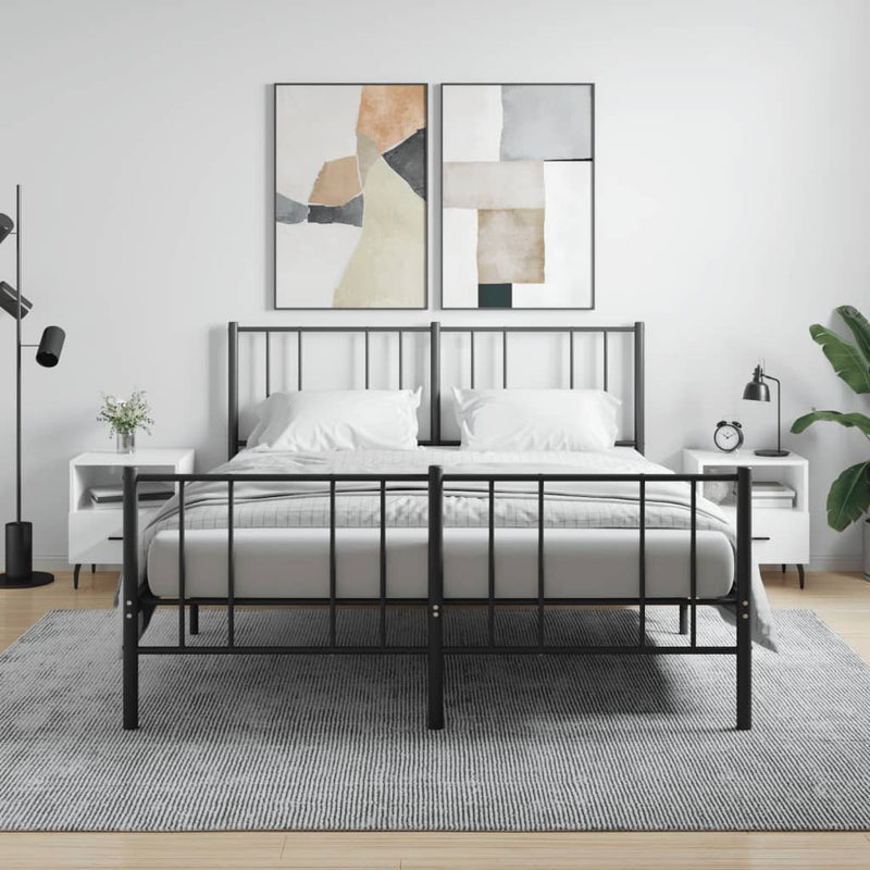 Nachtkastjes 2 st 40x35x47,5 cm bewerkt hout hoogglans wit MeubelReus