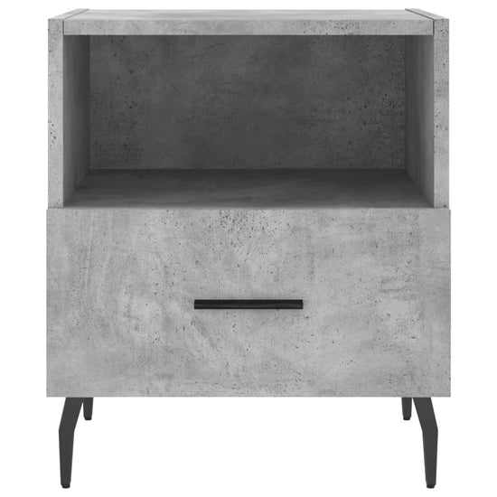 Nachtkastje 40x35x47,5 cm bewerkt hout betongrijs MeubelReus