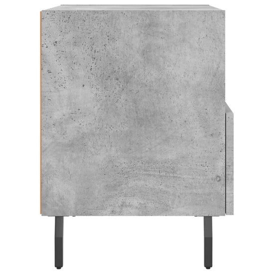 Nachtkastje 40x35x47,5 cm bewerkt hout betongrijs MeubelReus
