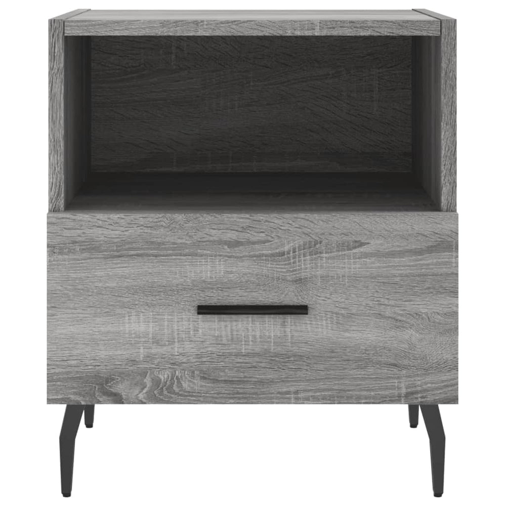 Nachtkastjes 2 st 40x35x47,5 cm bewerkt hout grijs sonoma eiken MeubelReus