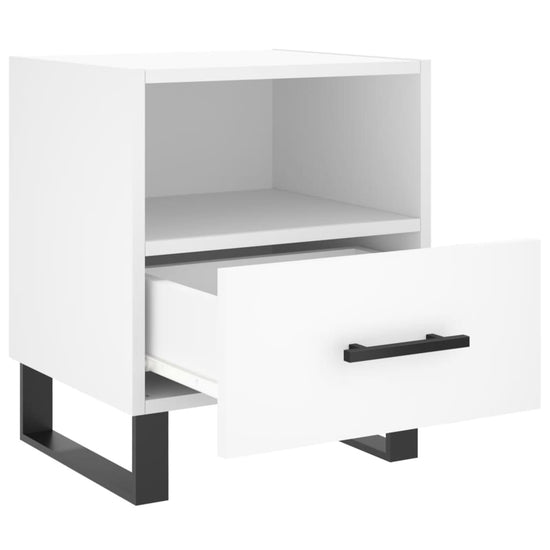 Nachtkastjes 2 st 40x35x47,5 cm bewerkt hout wit MeubelReus