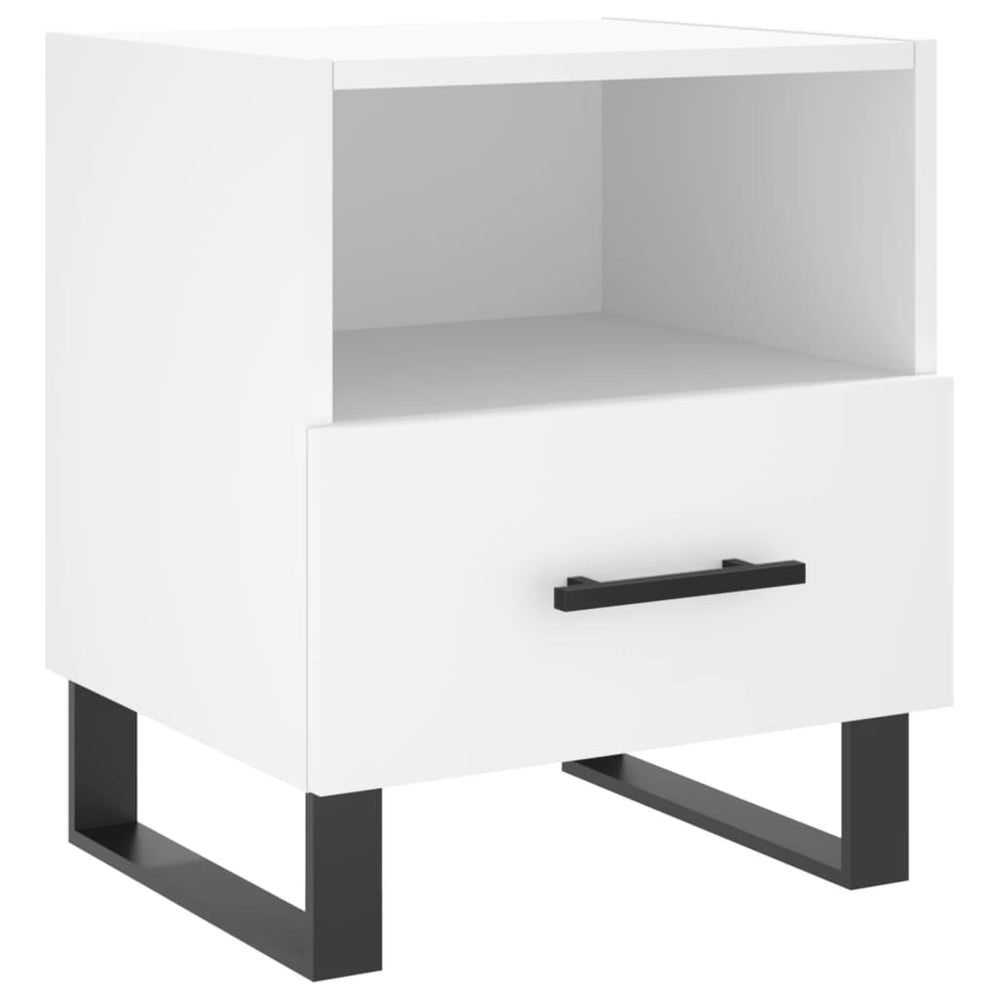 Nachtkastjes 2 st 40x35x47,5 cm bewerkt hout wit MeubelReus