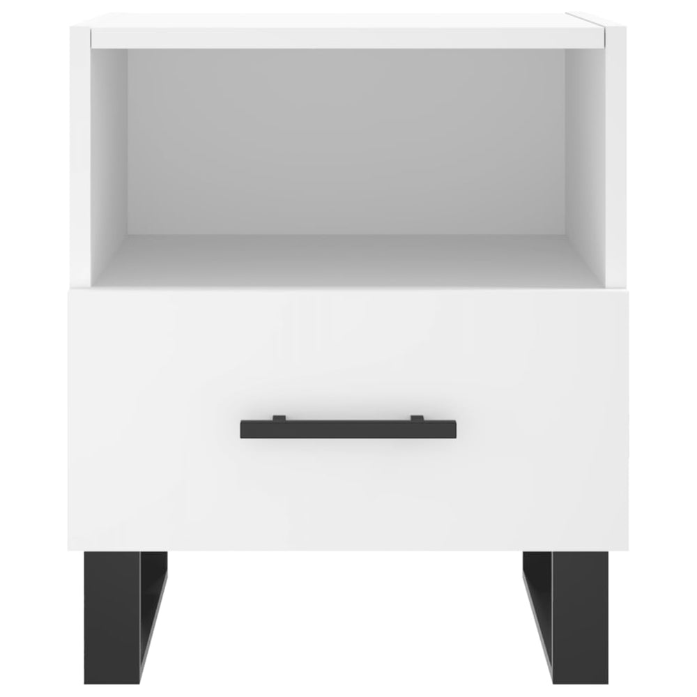 Nachtkastjes 2 st 40x35x47,5 cm bewerkt hout wit MeubelReus