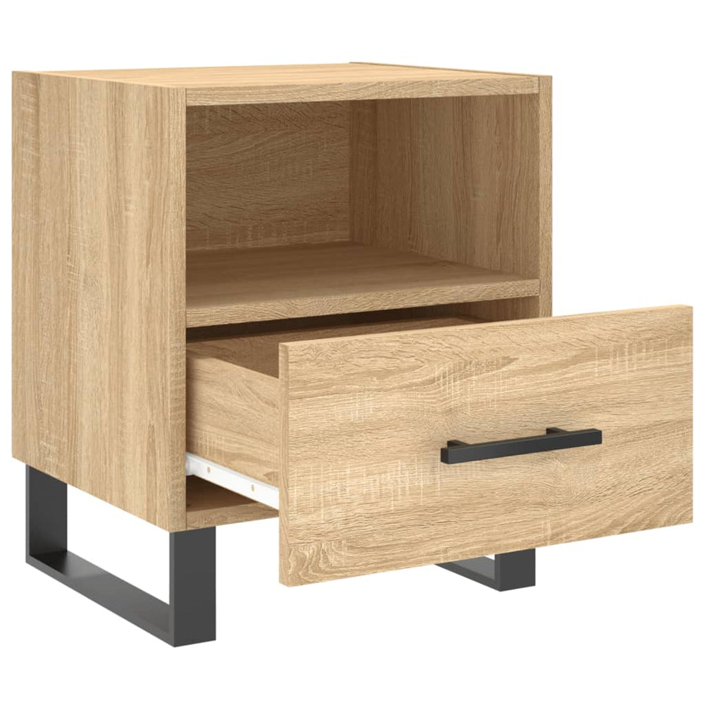 Nachtkastjes 2 st 40x35x47,5 cm bewerkt hout sonoma eikenkleur MeubelReus