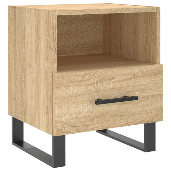 Nachtkastjes 2 st 40x35x47,5 cm bewerkt hout sonoma eikenkleur MeubelReus