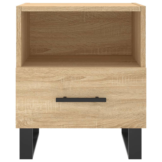 Nachtkastjes 2 st 40x35x47,5 cm bewerkt hout sonoma eikenkleur MeubelReus