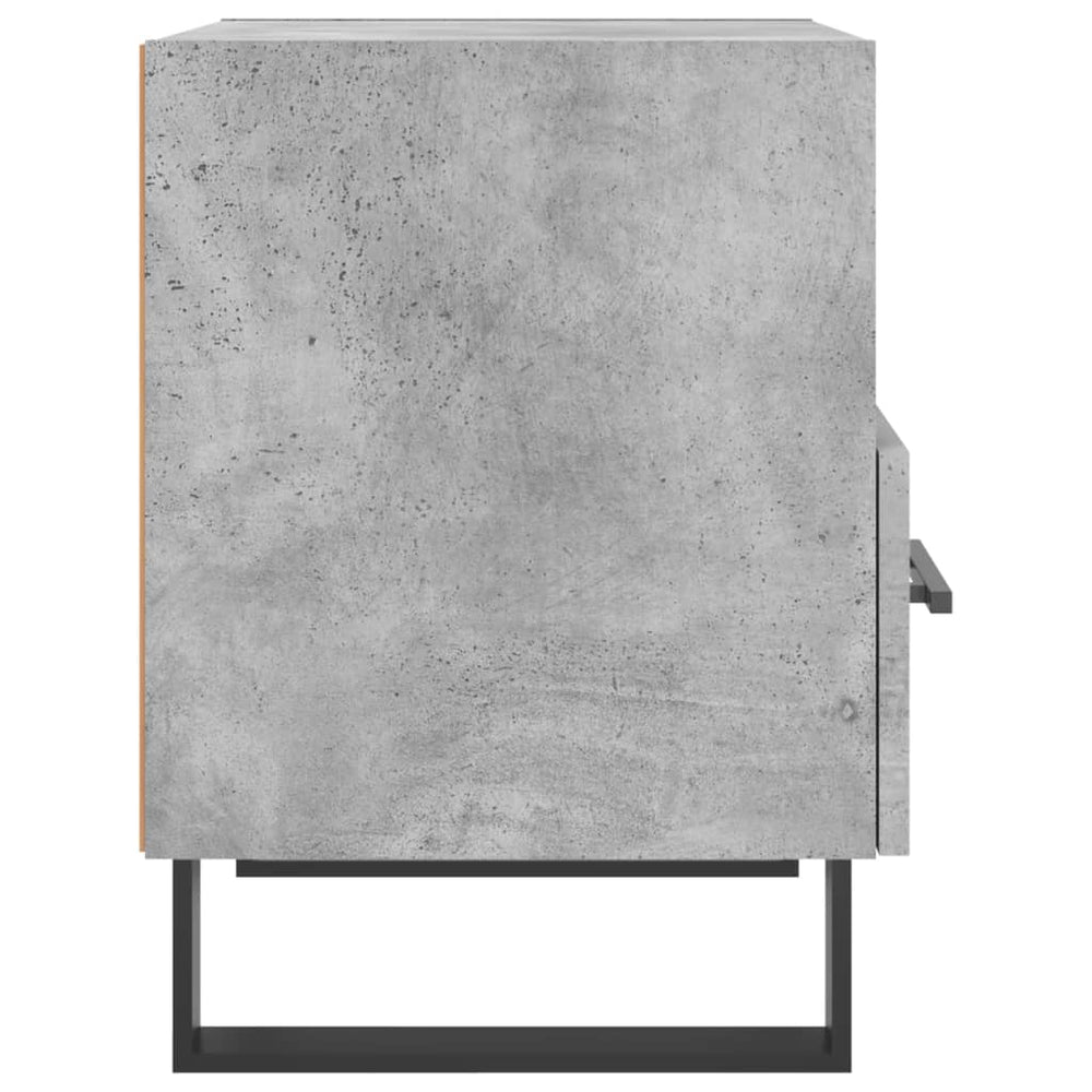 Nachtkastje 40x35x47,5 cm bewerkt hout betongrijs MeubelReus
