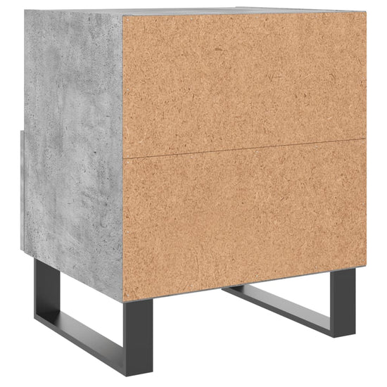 Nachtkastje 40x35x47,5 cm bewerkt hout betongrijs MeubelReus