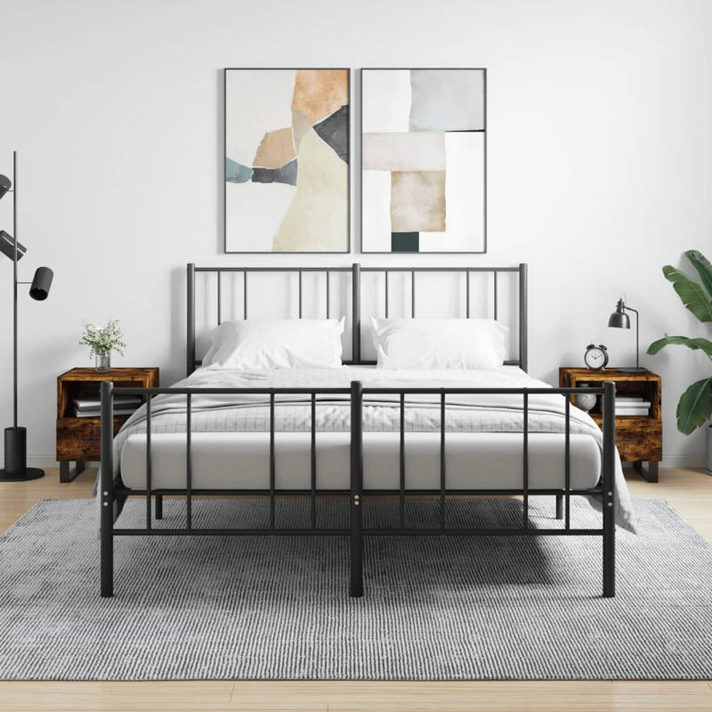 Nachtkastjes 2 st 40x35x47,5 cm bewerkt hout gerookt eikenkleur MeubelReus