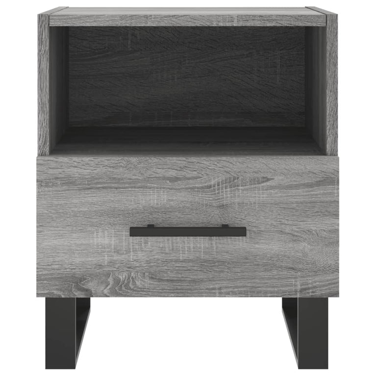 Nachtkastjes 2 st 40x35x47,5 cm bewerkt hout grijs sonoma eiken MeubelReus
