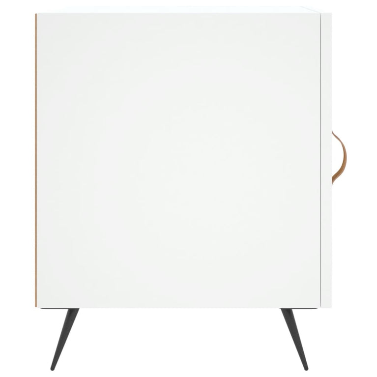Nachtkastjes 2 st 40x40x50 cm bewerkt hout wit MeubelReus