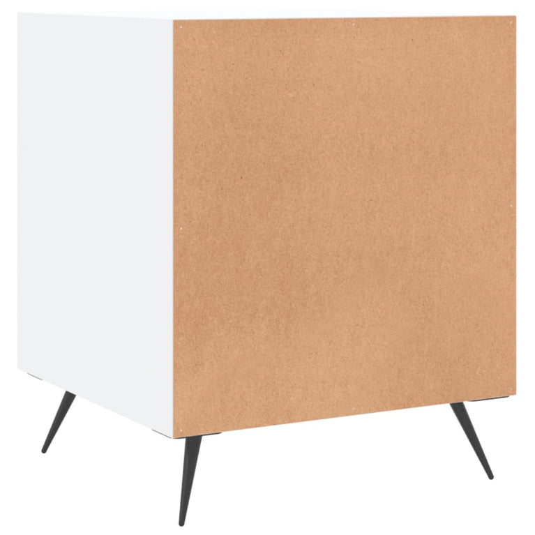 Nachtkastjes 2 st 40x40x50 cm bewerkt hout wit MeubelReus