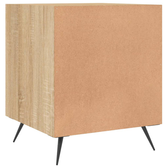 Nachtkastje 40x40x50 cm bewerkt hout sonoma eikenkleurig MeubelReus