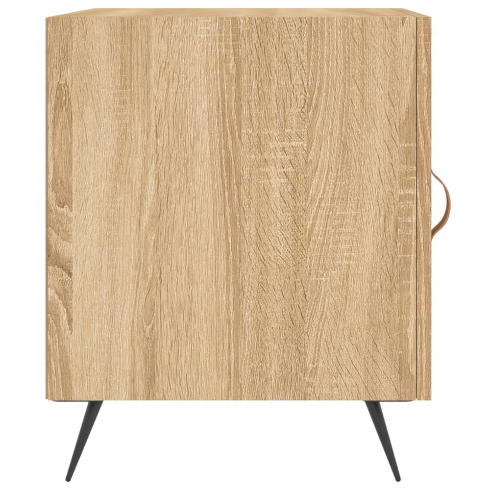 Nachtkastjes 2 st 40x40x50 cm bewerkt hout sonoma eikenkleurig MeubelReus