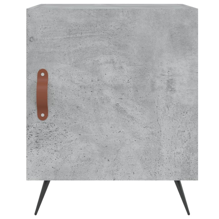 Nachtkastjes 2 st 40x40x50 cm bewerkt hout betongrijs MeubelReus
