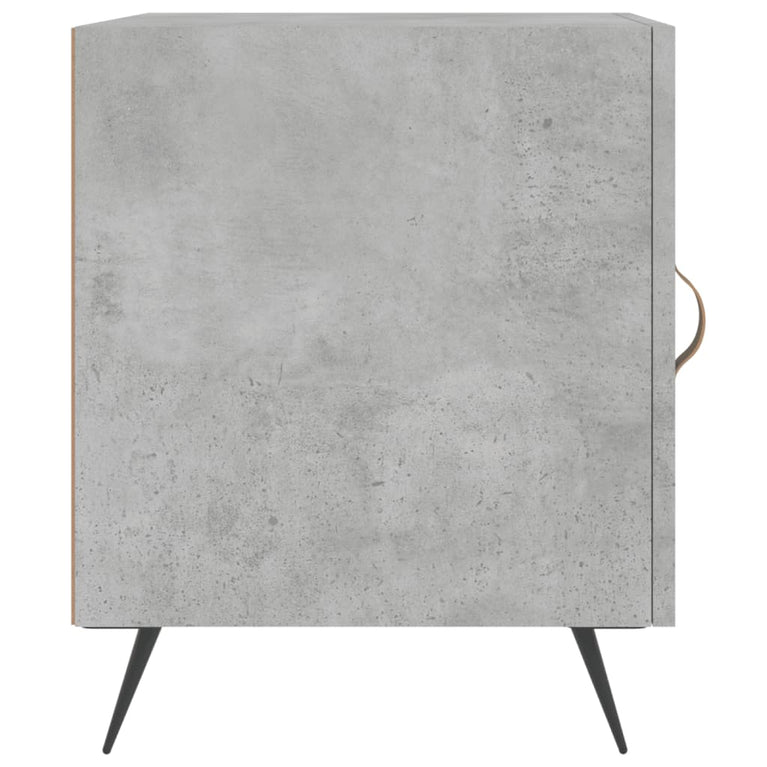 Nachtkastjes 2 st 40x40x50 cm bewerkt hout betongrijs MeubelReus