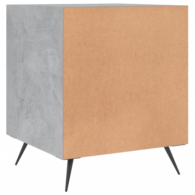 Nachtkastjes 2 st 40x40x50 cm bewerkt hout betongrijs MeubelReus