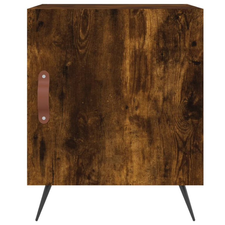 Nachtkastjes 2 st 40x40x50 cm bewerkt hout gerookt eikenkleurig MeubelReus