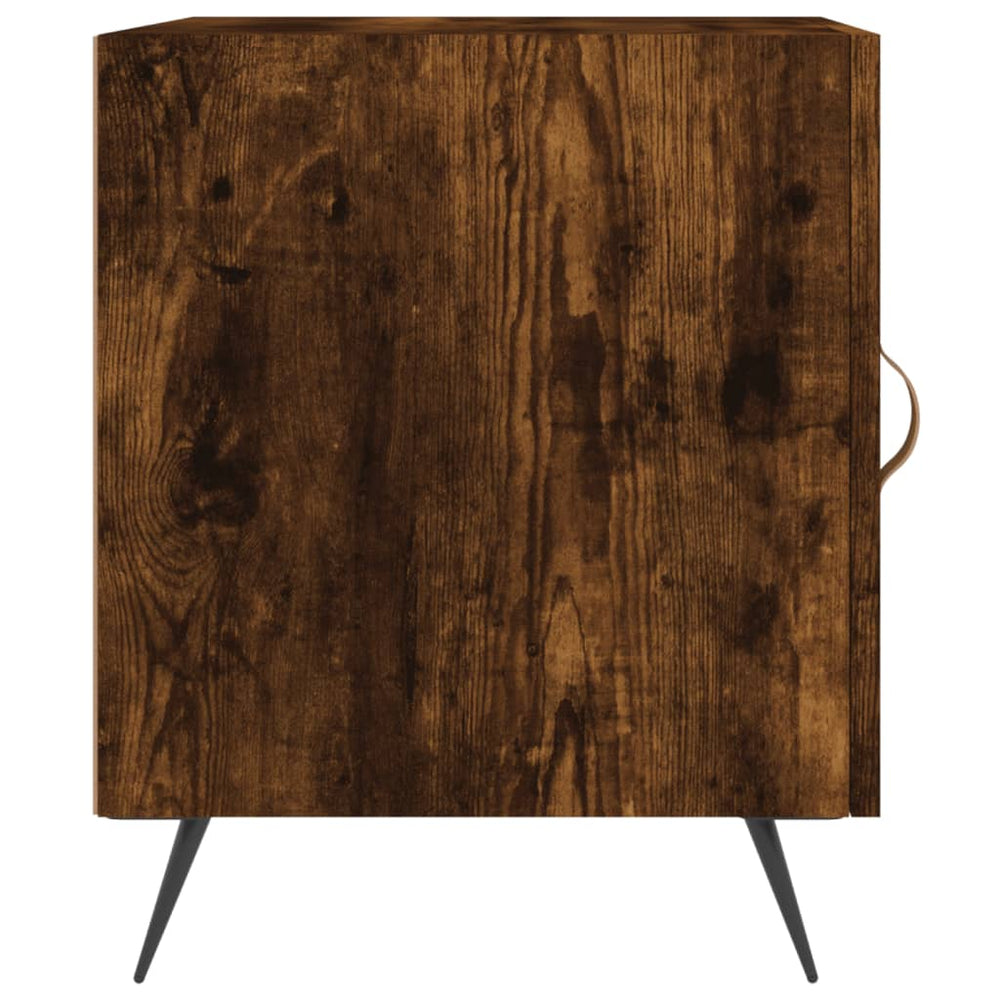 Nachtkastjes 2 st 40x40x50 cm bewerkt hout gerookt eikenkleurig MeubelReus