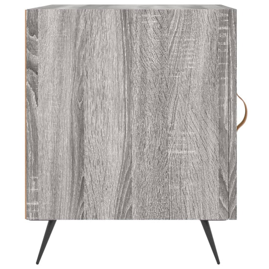 Nachtkastjes 2 st 40x40x50 cm bewerkt hout grijs sonoma eiken MeubelReus