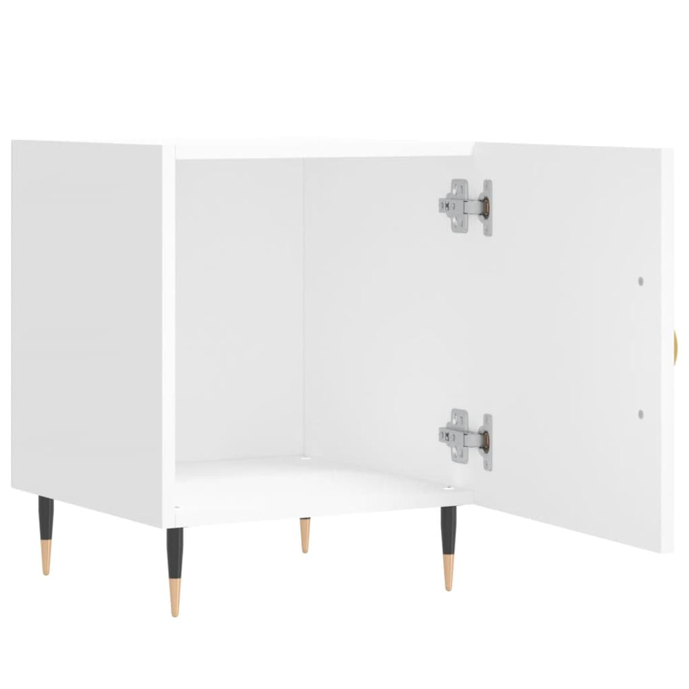 Nachtkastjes 2 st 40x40x50 cm bewerkt hout wit MeubelReus
