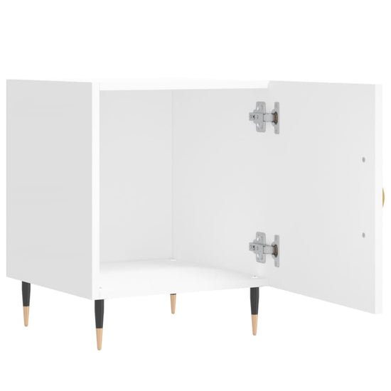 Nachtkastjes 2 st 40x40x50 cm bewerkt hout wit MeubelReus